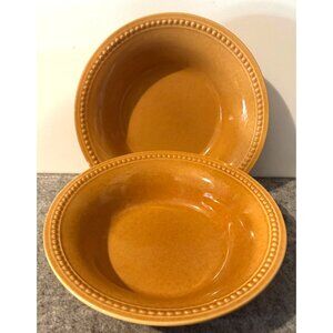 2 Pier 1 Imports Spiced Ginger 8.25" Bowls  #3045